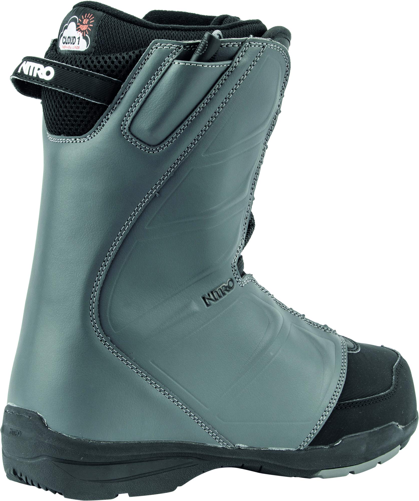 Nitro Men's Vagabond TLS '20 All-Mountain Freestyle Snowboard Boots with Quick Lacing System - Lightweight & Durable for Snowboarding, Park Riding & Backcountry Adventures