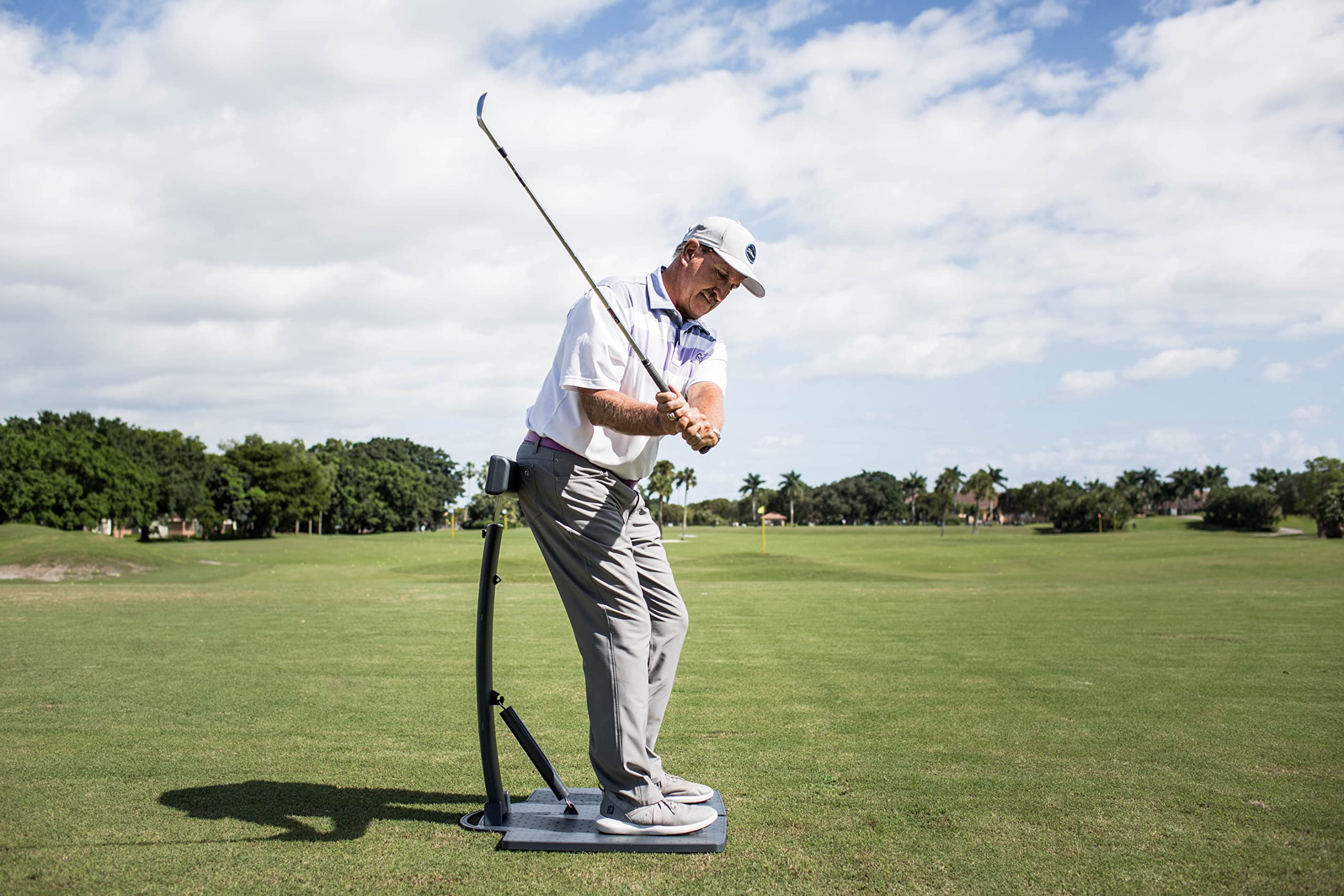 Birdie Town Golf Posture Pod | Golf Swing Trainer for All Levels - Men & Women | Improve Posture & Accuracy | Tour & Amateur Approved | Perfect for Driving Range & Home Practice