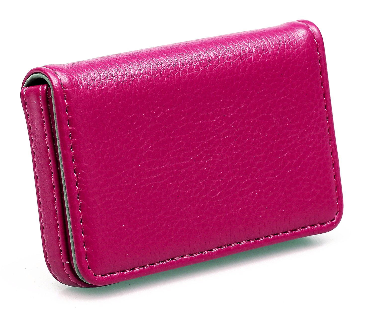 RFID Blocking Wallet for Men & Women - Slim Minimalist Leather Business Credit Card Holder with RFID Protection - Rose Pink - Perfect for Travel, Office & Everyday Use