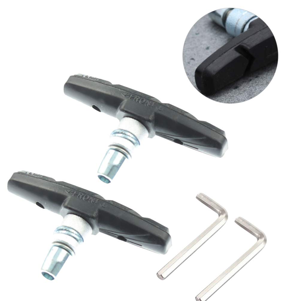**BESPORTBLE V-Brake Pads for Bicycles - Durable Rubber Brake Pads for Road Bikes, Mountain Bikes & Hybrid Bikes - No-Skid, Silent Braking Performance - Perfect for Commuting, Cycling & Outdoor Adventures**