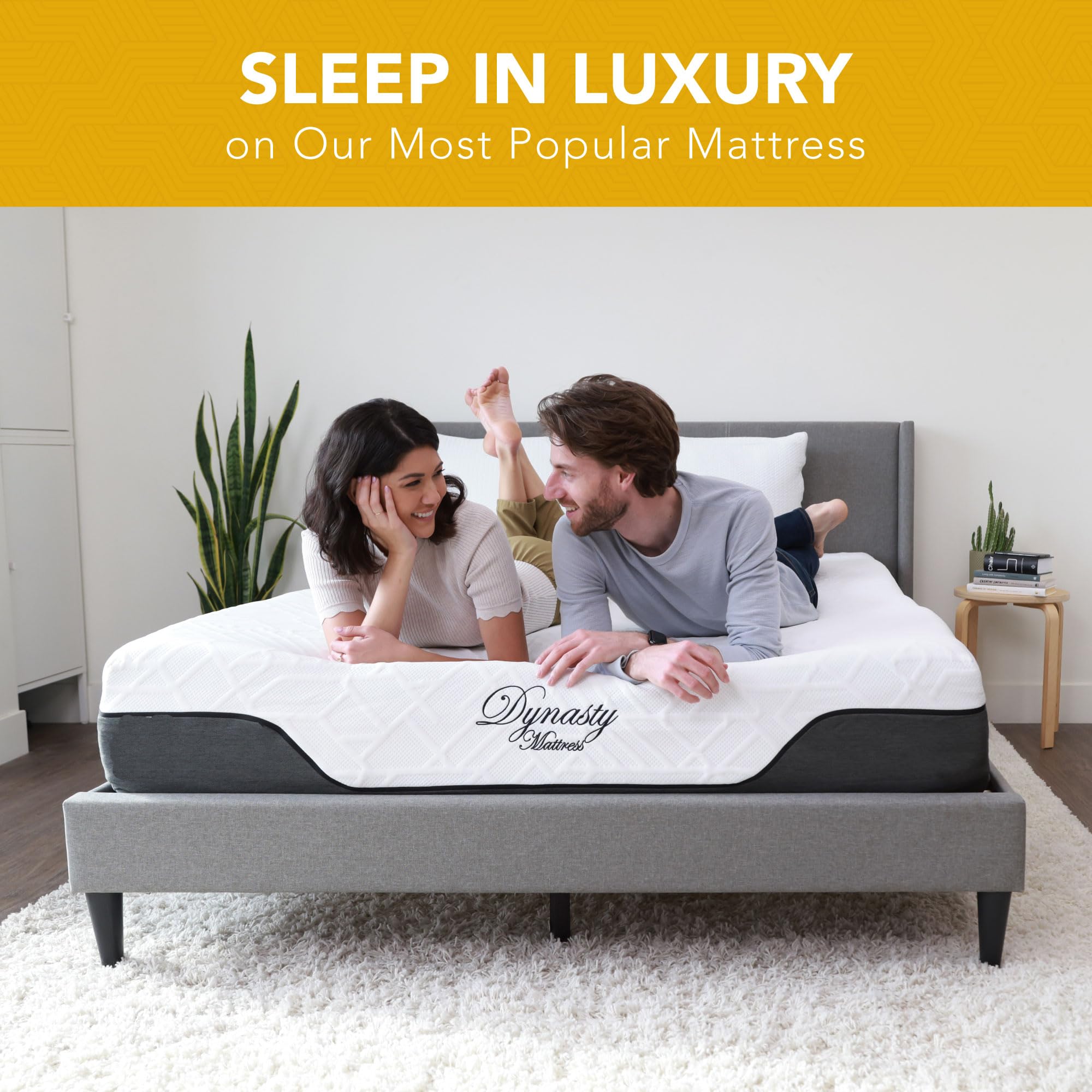CoolBreeze 12 Inch Gel Memory Foam King Mattress - Medium Firm Support, USA Made (76x80) - Perfect for Hot Sleepers & Pressure Relief in Master Bedrooms