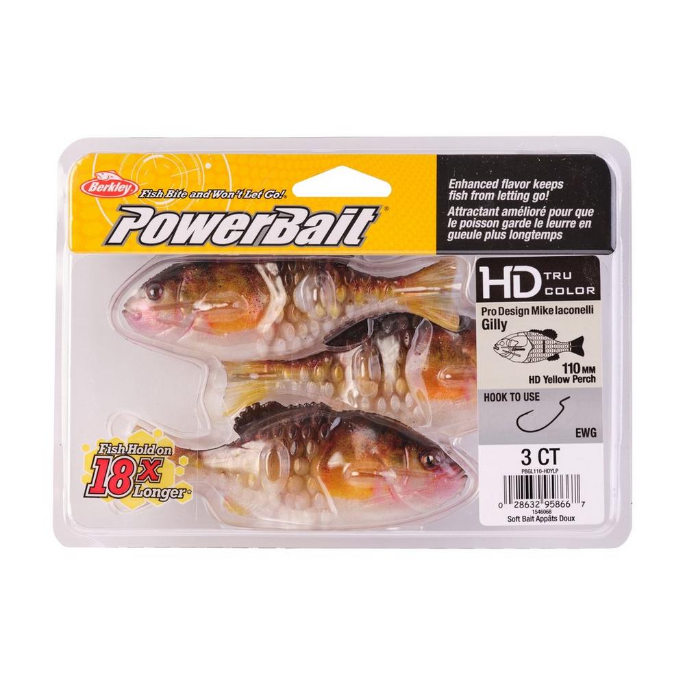 Berkley PowerBait Gilly Swimbait Fishing Lure - Designed by Mike Iaconelli - Perfect for Bass Fishing in Lakes and Rivers