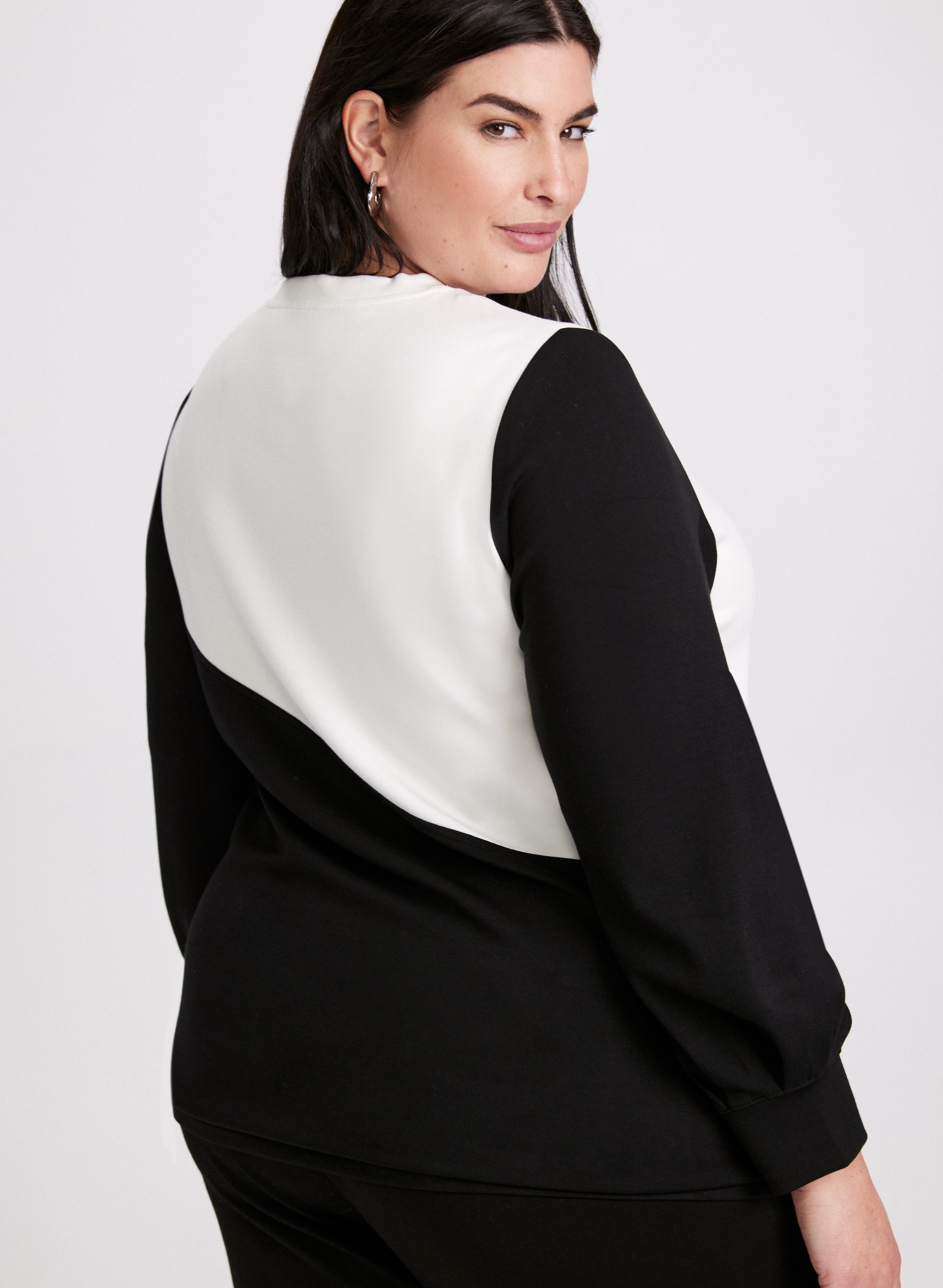 Stylish Color Block Pattern Women's Top - Trendy Casual & Party Wear for Everyday Fashion
