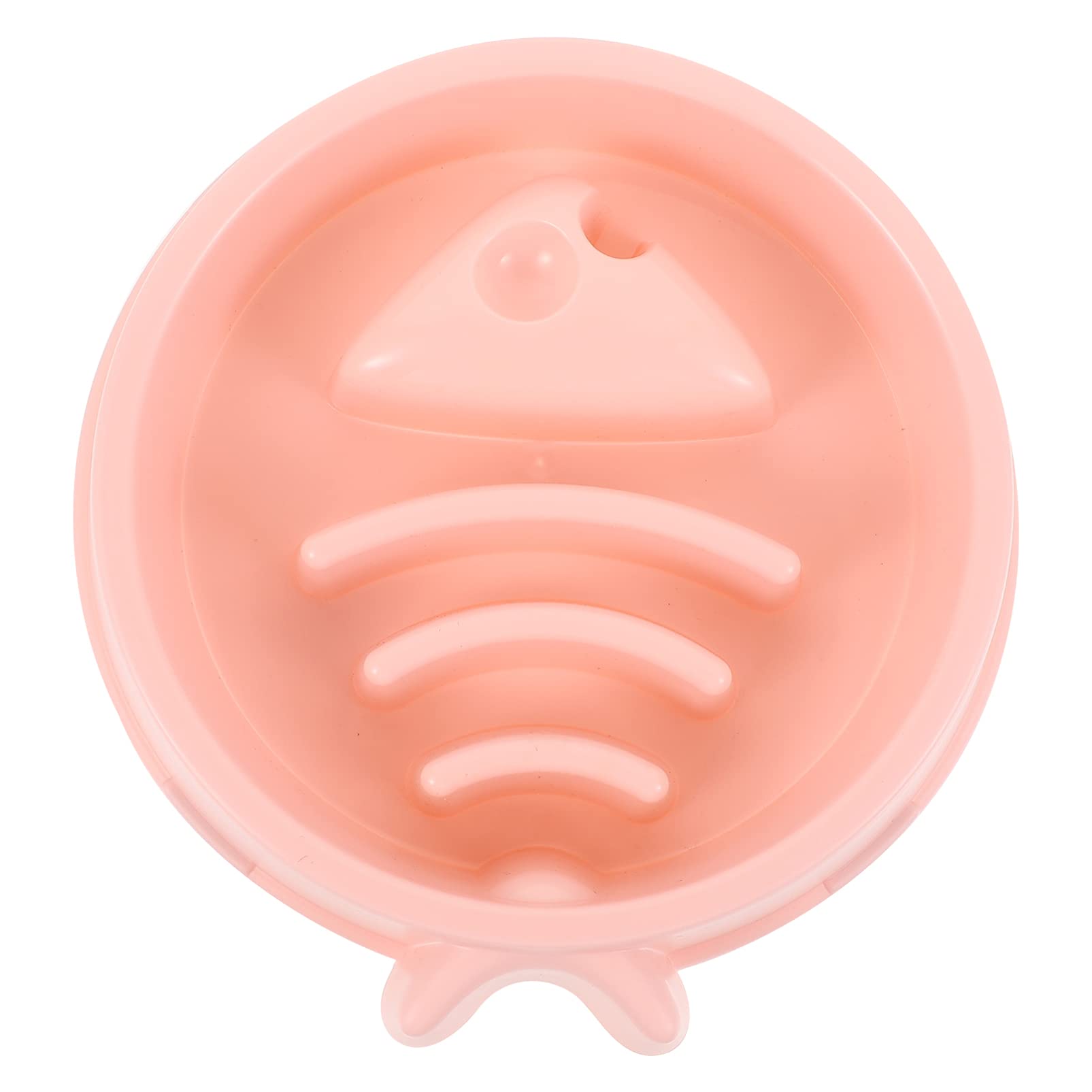 Balacoo Slow Feeder Dog Bowl - Non-Toxic Anti-Choking Pet Food & Water Dish with Fish Bone Design for Dogs & Cats - Perfect for Fast Eaters, Digestion Aid, Mealtime Fun (Pink)