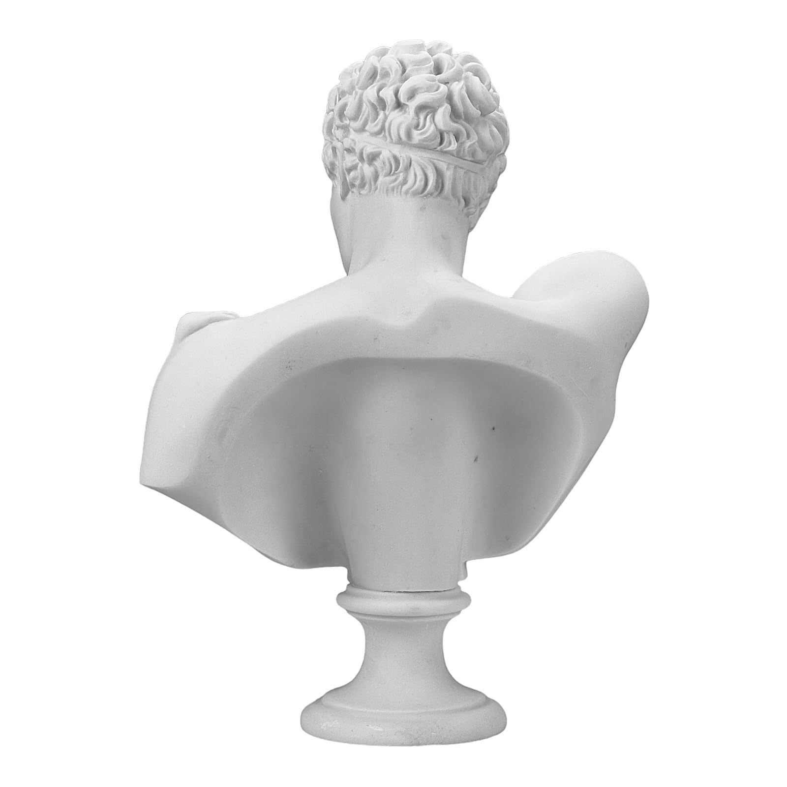 Hermes Bust Head - Greek God Statue Sculpture, Cast Marble Museum Replica - Perfect for Home Decor, Office Display & Greek Mythology Collections