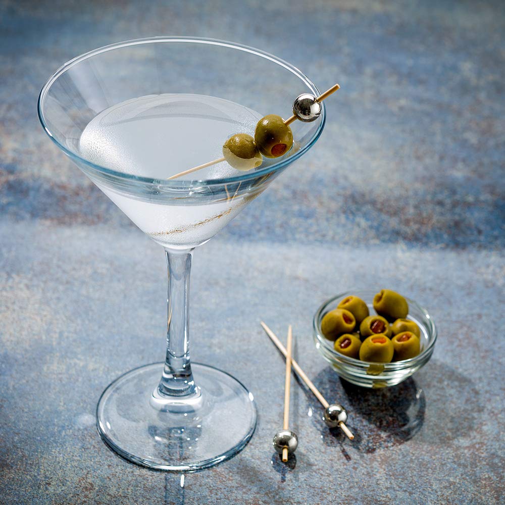 Restaurantware Cascata 12-Piece 8oz Stemmed Martini Glasses Set - Chip-Resistant, Lead-Free, Dishwasher Safe Cocktail Glasses for Martinis, Margaritas & Mixed Drinks | Perfect for Home Bars, Parties & Restaurants