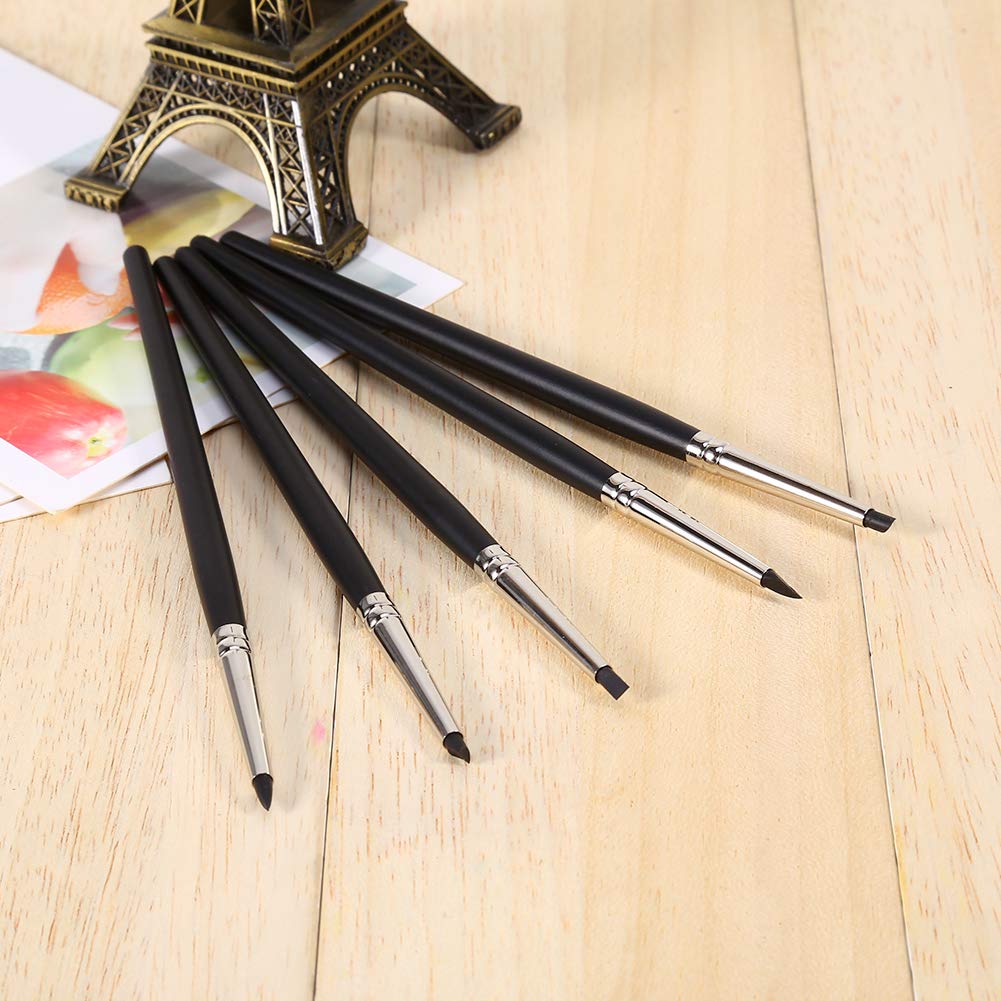 5PCS Silicone Rubber Pens for Polymer Clay Sculpting & Modeling - Professional Pottery Tools Set for Artists & Crafters - Perfect for DIY Jewelry Making, Ceramic Sculptures & Pottery Projects