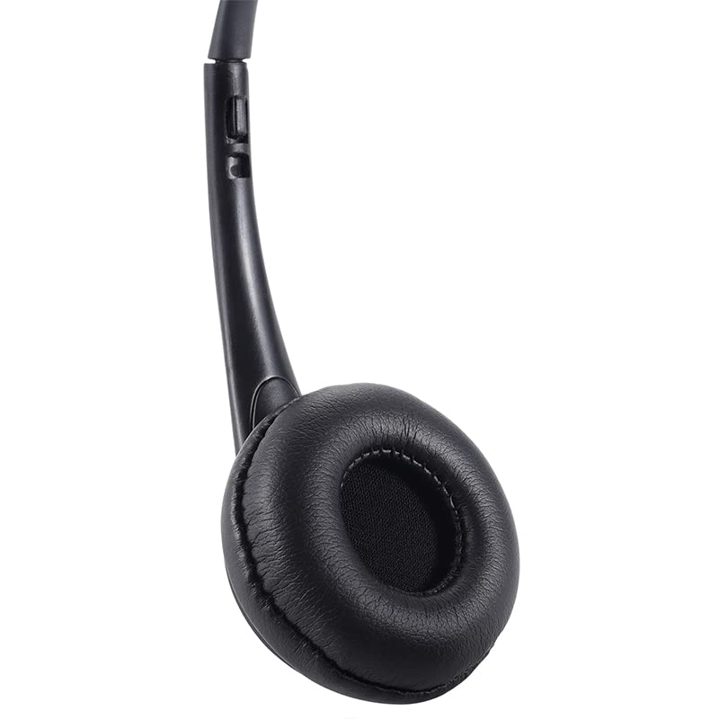 SMAZINSTAR USB Headset with Microphone for PC & Laptop - Noise Cancelling Computer Headphones for Office, Call Center, Gaming & Online Classes (2 Pack) - Adjustable Comfort Fit for Adults & Teens