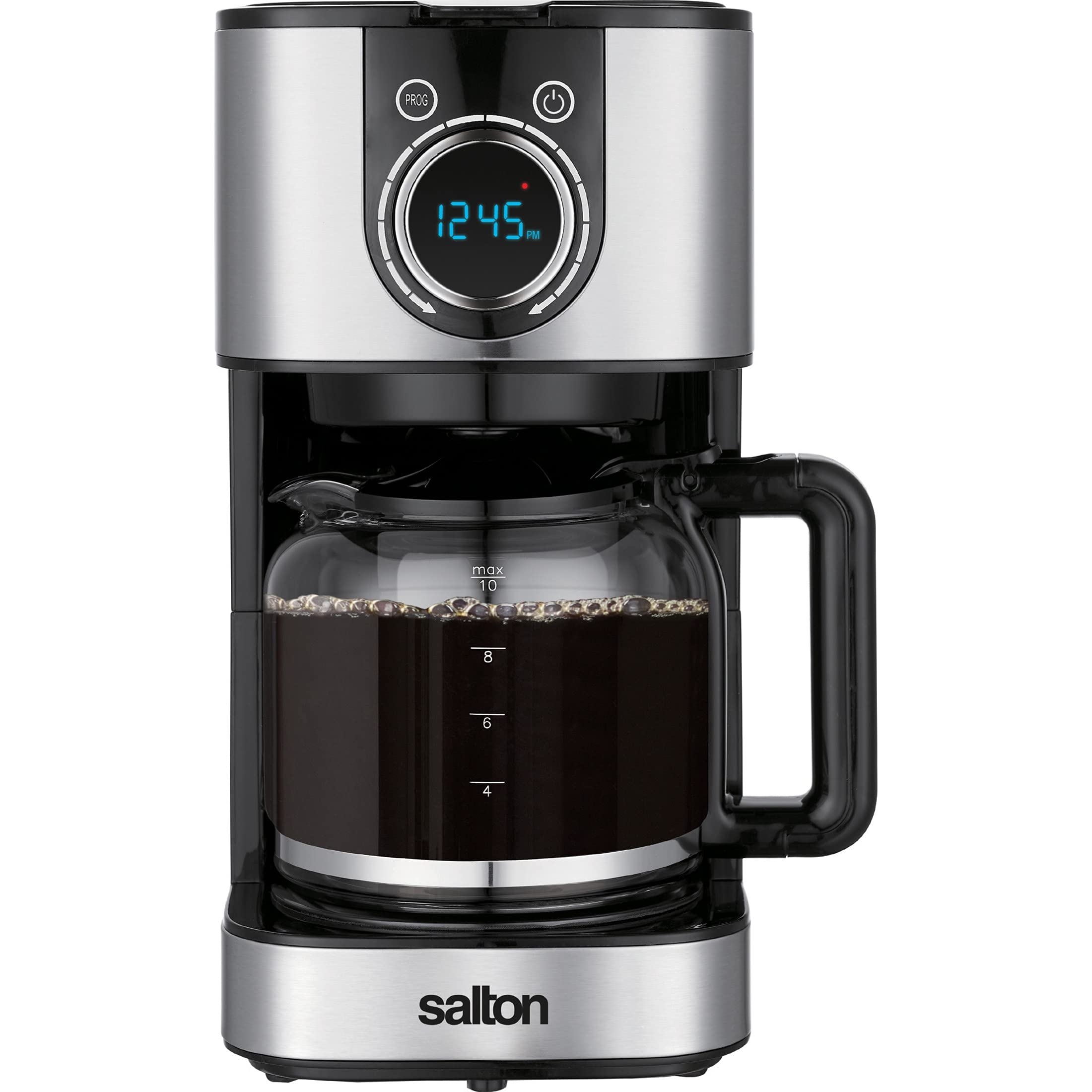 Salton FC2074 12-Cup Programmable Coffee Maker with Stainless Steel Finish - Compact 13