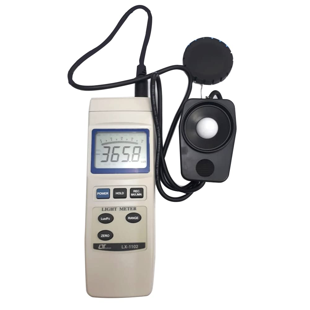LX-1102 Digital Light Meter - Professional Lux Meter for Photography, Film Making, Indoor/Outdoor Lighting Measurement - Perfect for Photographers, Videographers, and Lighting Technicians