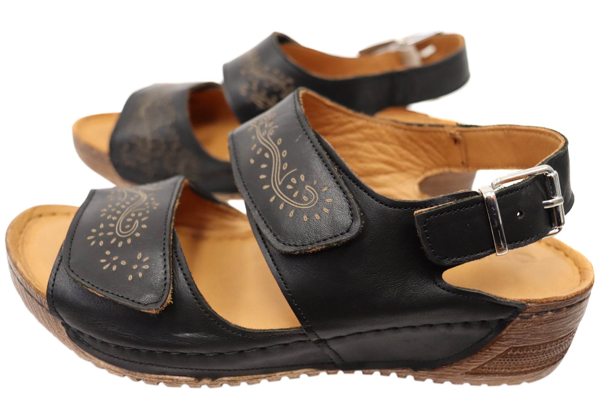 Orizonte Myorka Women's Comfortable Leather Sandals - European Style Summer Walking Shoes for Beach, Vacation & Casual Outings
