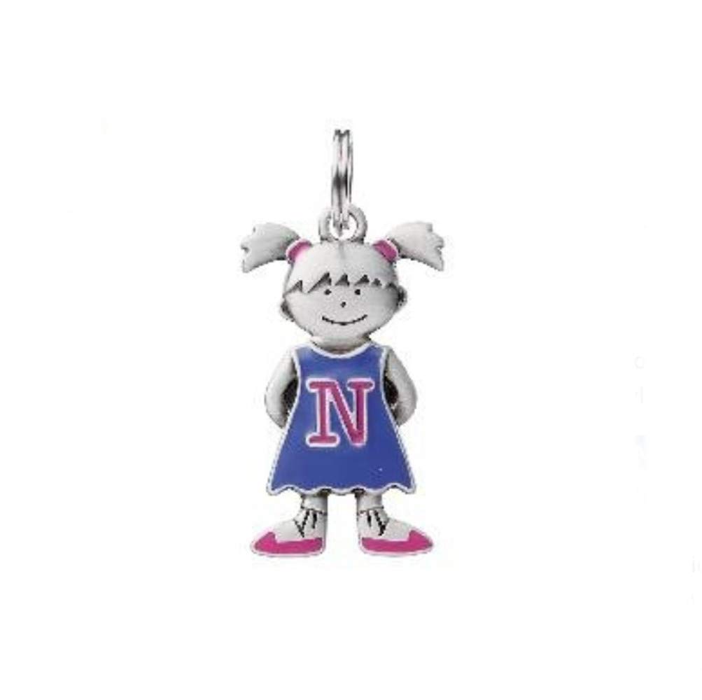 Personalized Initial Kid's Name Tag for Girls - Custom Children's ID Tag - Perfect for School Backpacks, Lunch Boxes & Daycare Items
