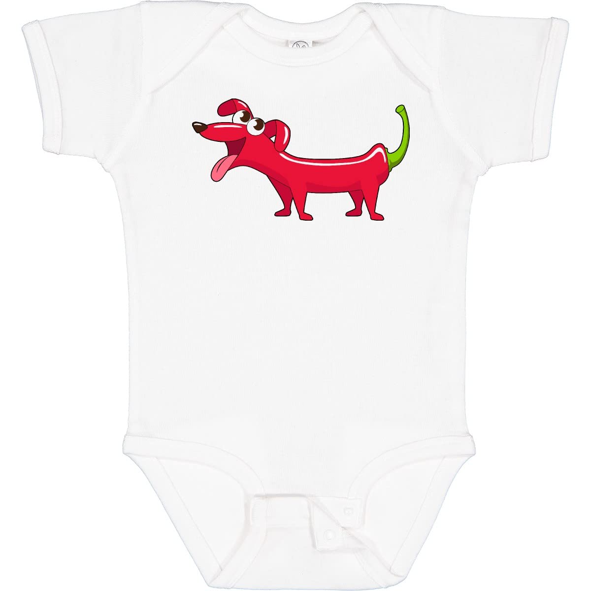 Inktastic Chili Dog - Adorable Pepper Shaped Dog Baby Bodysuit for Boys & Girls | Cute Infant Onesie for Dog Lovers | Perfect for Playdates, Photo Shoots & Family Outings