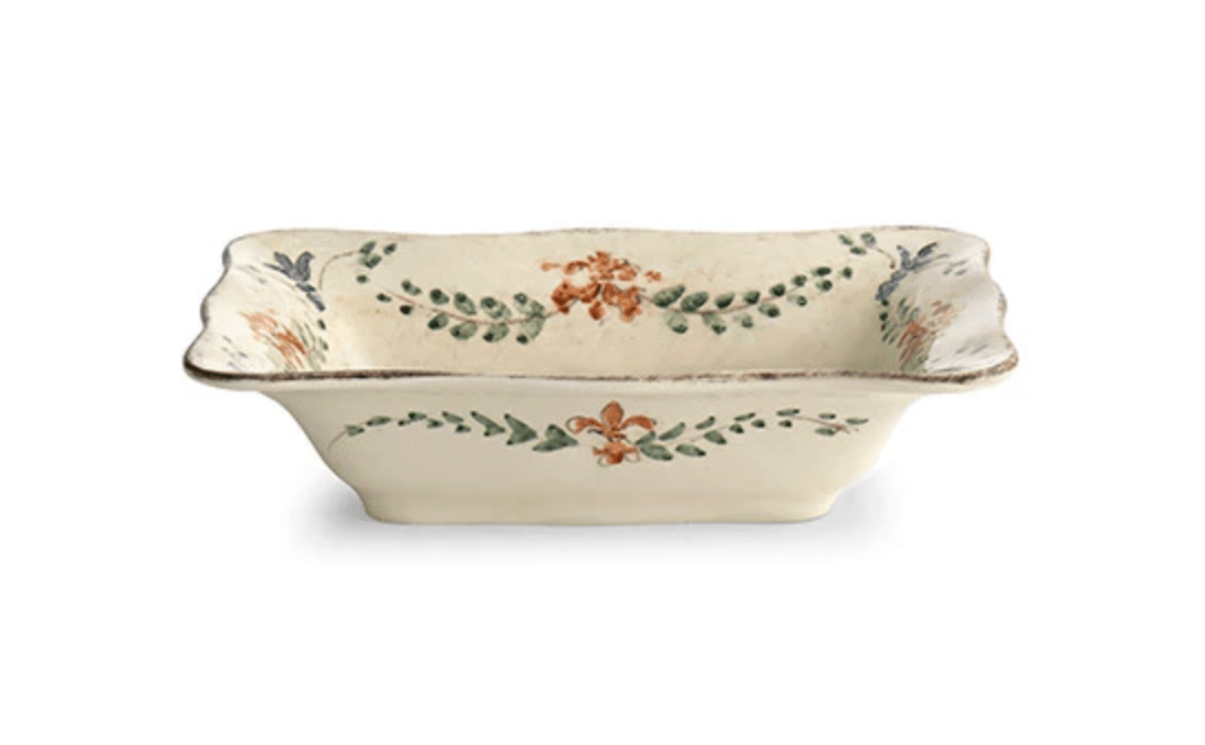Arte Italica Handcrafted Italian Ceramic Rectangular Serving Bowl - Perfect for Salads, Pasta, and Elegant Dinner Parties