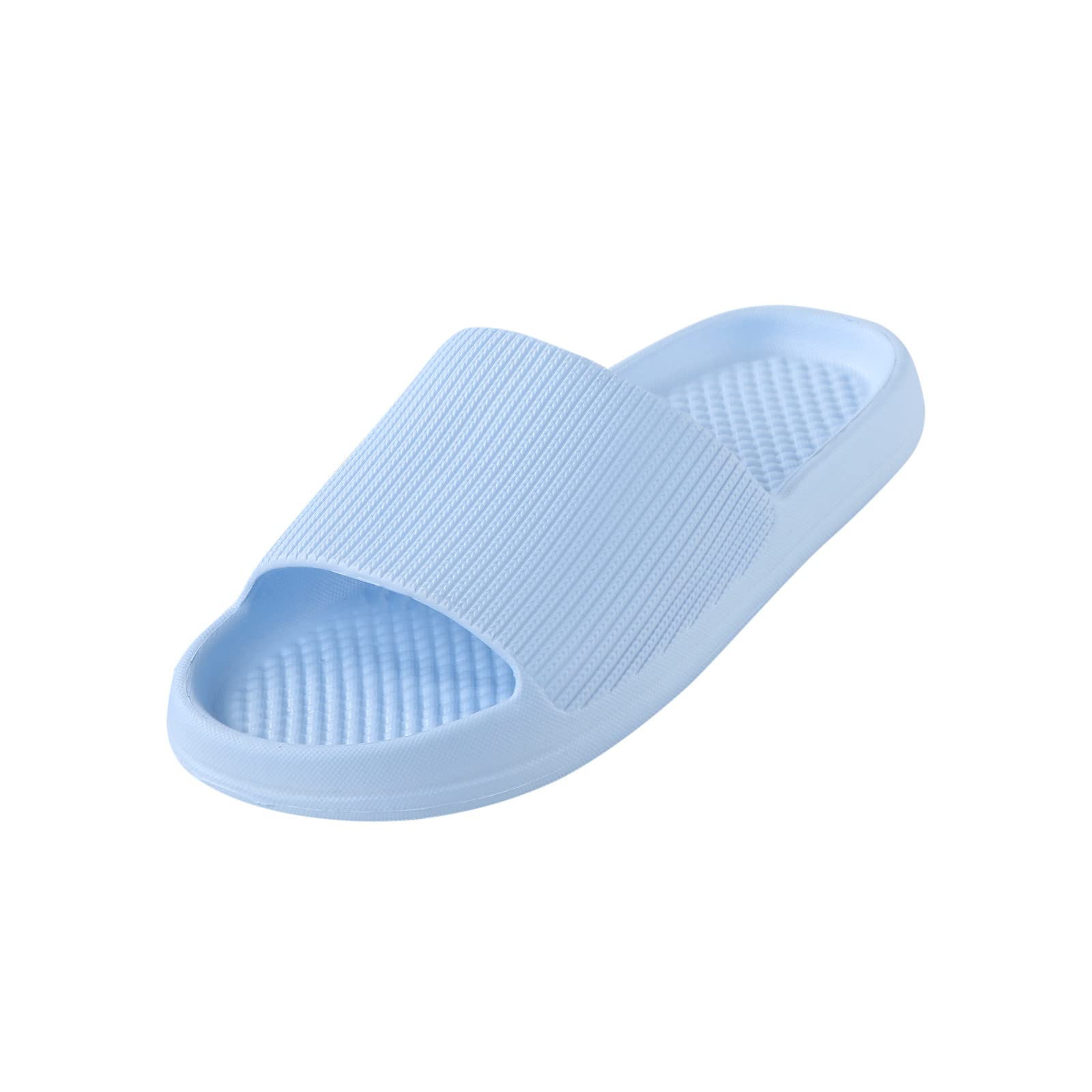 **Non-Slip Bathroom Slippers for Men & Women - Comfortable Flat House Sandals for Indoor, Spa, and Shower Use**