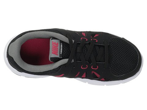 Nike Kids Fusion Run 2 Sneakers for Boys - Black/Red/White/Grey - Size 11.5 Little Kid - Lightweight Running Shoes for School, Sports & Everyday Play