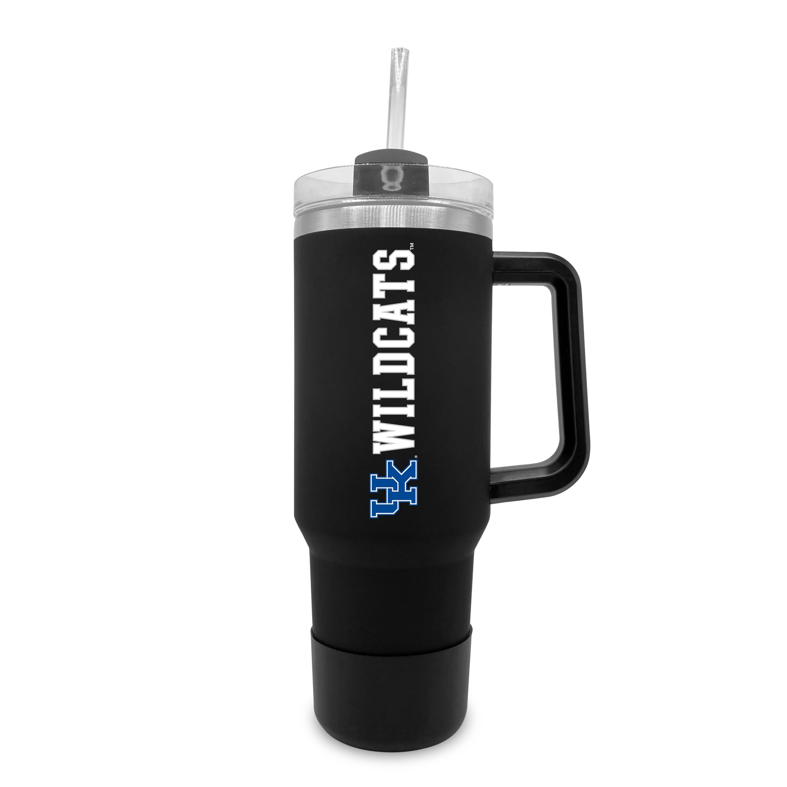 Kentucky Wildcats 40oz Insulated Tumbler with Handle & Straw - Stainless Steel Water Bottle for College Students, Sports Fans | Perfect for Campus, Gym, Travel & Outdoor Activities