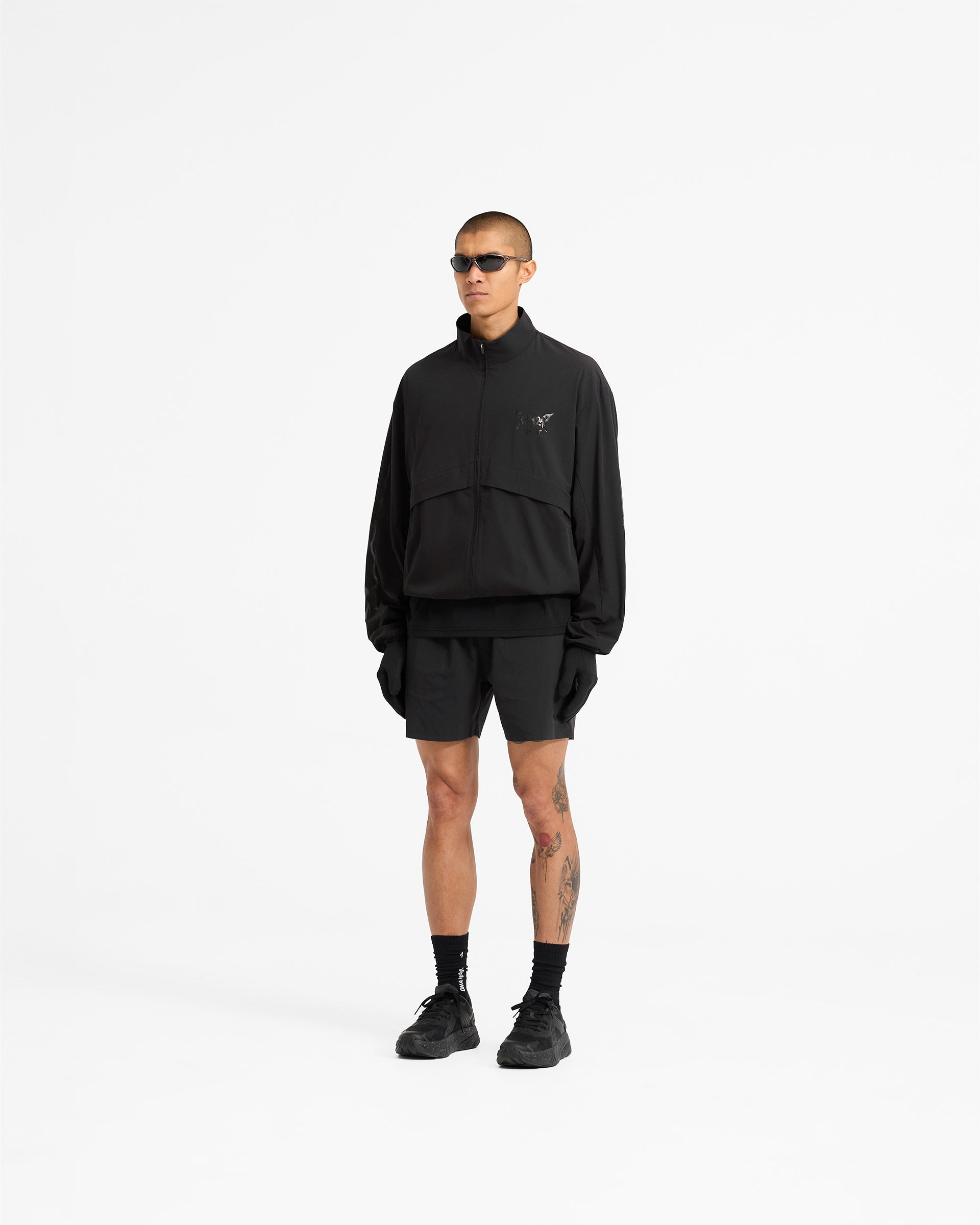 Team 247 X END Track Jacket - Jet Black | Men's Lightweight Running & Training Jacket | Perfect for Gym, Jogging & Outdoor Sports