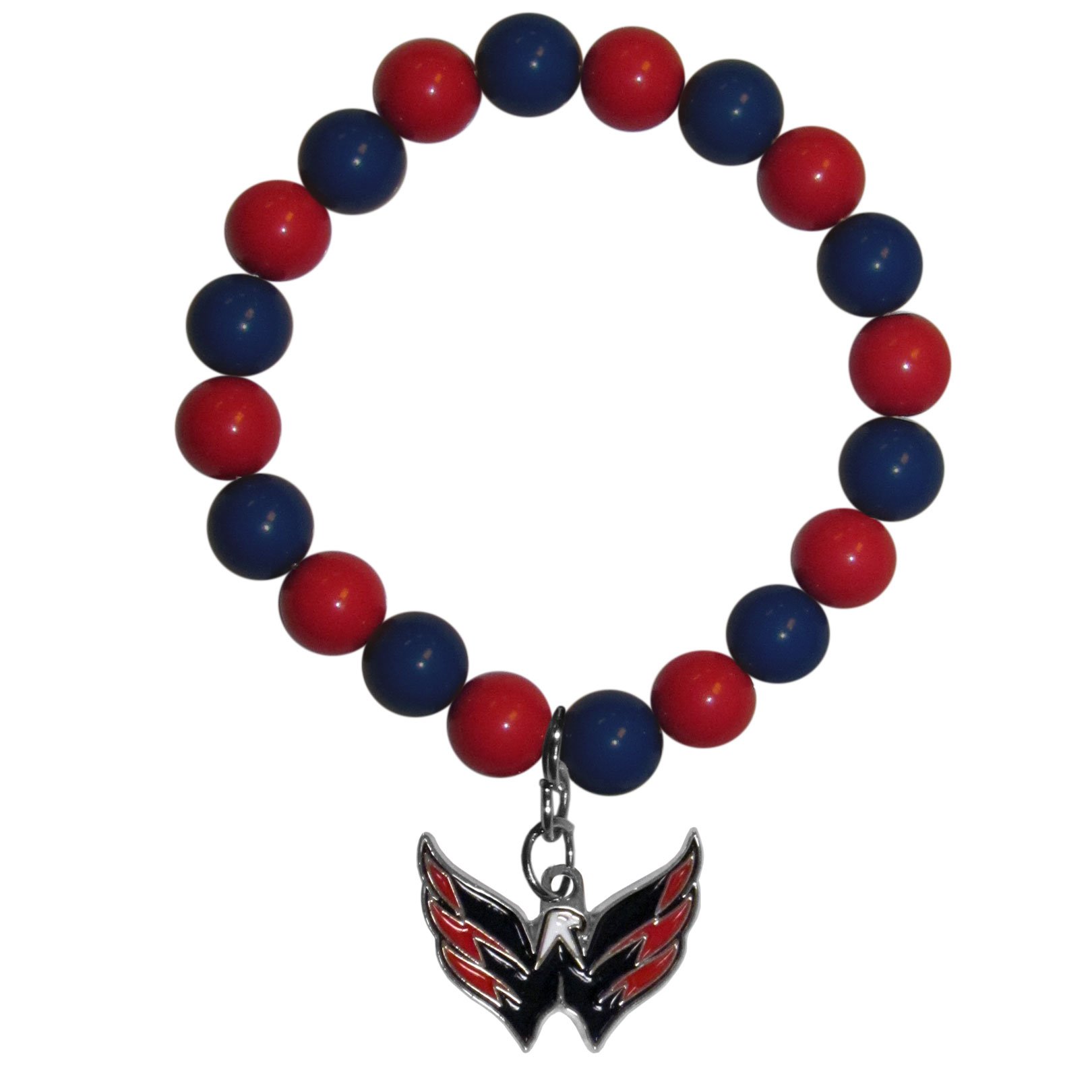 NHL Women's Fan Bead Bracelet - Team Logo Charms - Perfect for Hockey Games, Sports Events & Gifts for Female Fans
