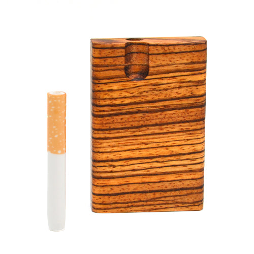 Premium Zebrawood Dugout Pipes - Handcrafted in USA | Portable & Discreet Smoking Solution for Outdoor Adventures & Travel