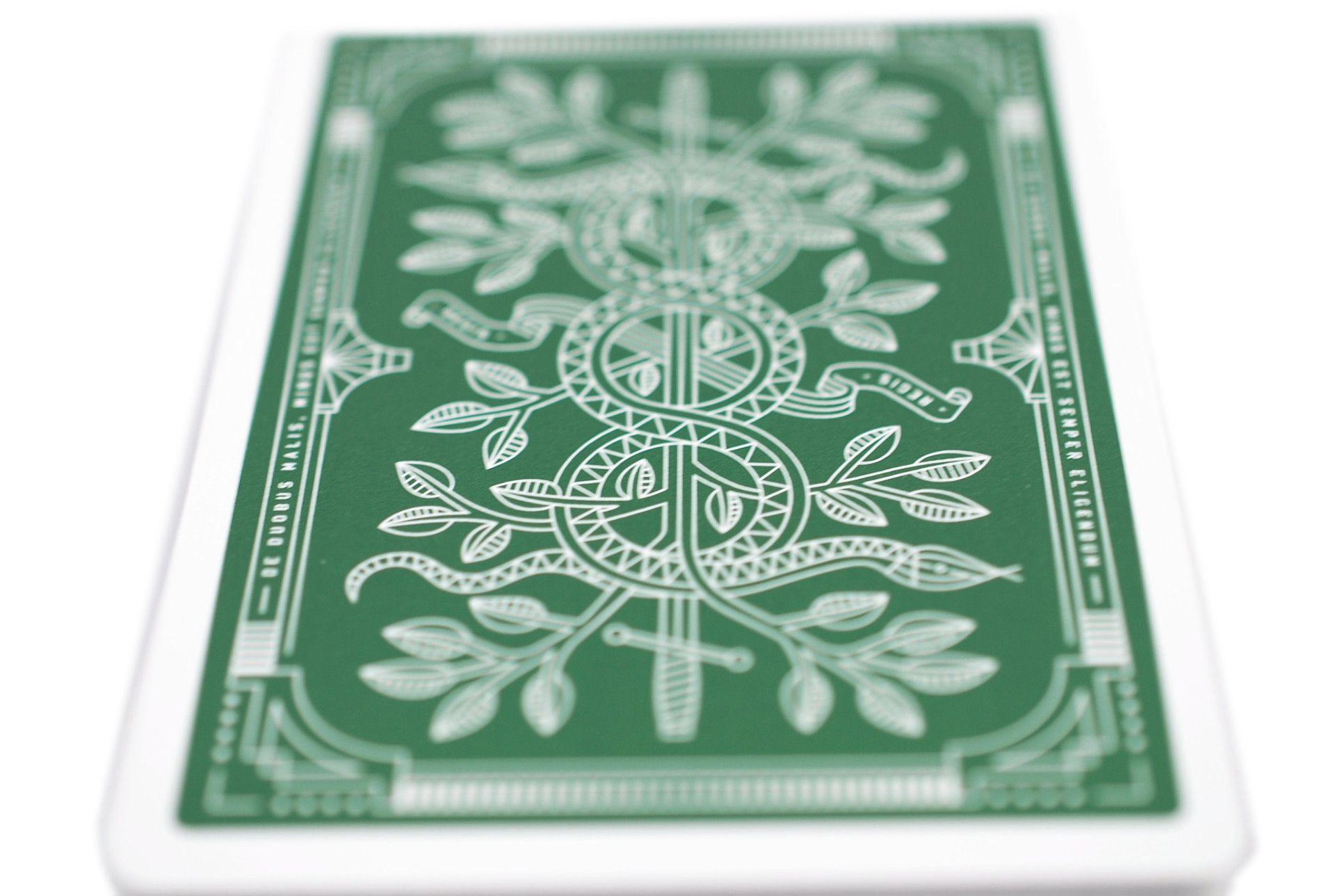 Premium Green Monarchs Playing Cards - Elegant & Durable Poker Deck for Magic Tricks, Cardistry & Casino Nights - Perfect for Game Nights, Poker Parties & Professional Performances