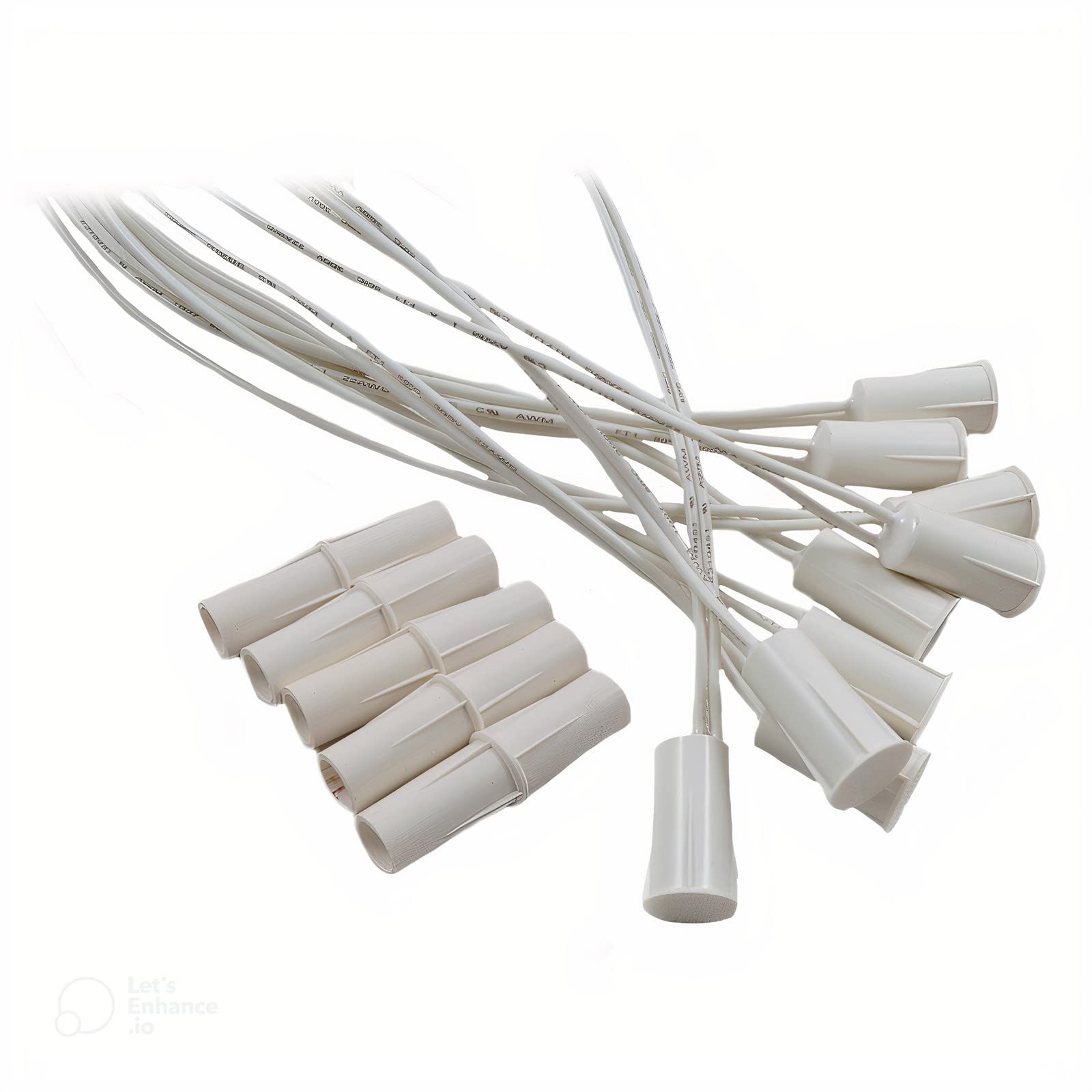 50 Pack White 3/8