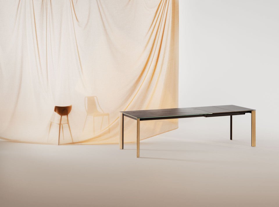 Midj Extendable Dining Table with Blades - Expandable for Small Spaces, Perfect for Apartments & Family Gatherings