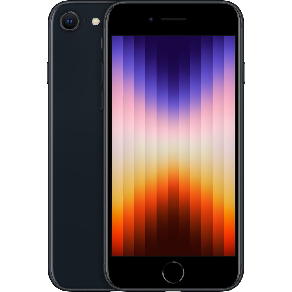 Apple iPhone SE 3 (64GB) - Midnight - LTE Cellular Unlocked Smartphone MMY23LL/A - Perfect for Work, Travel & Everyday Use