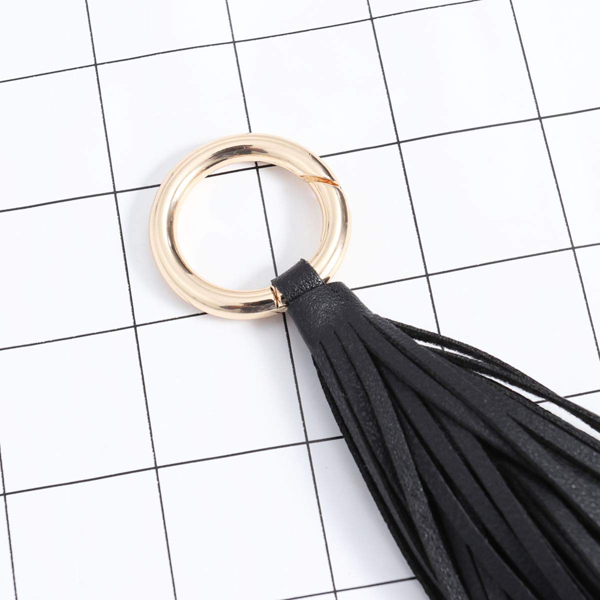 SOIMISS Leather Tassel Keychain for Women - Handbag Charms, Purse Accessories, Car Keyring & Wallet Decor - Perfect for Backpacks, Handbags, Luggage & Gift Giving