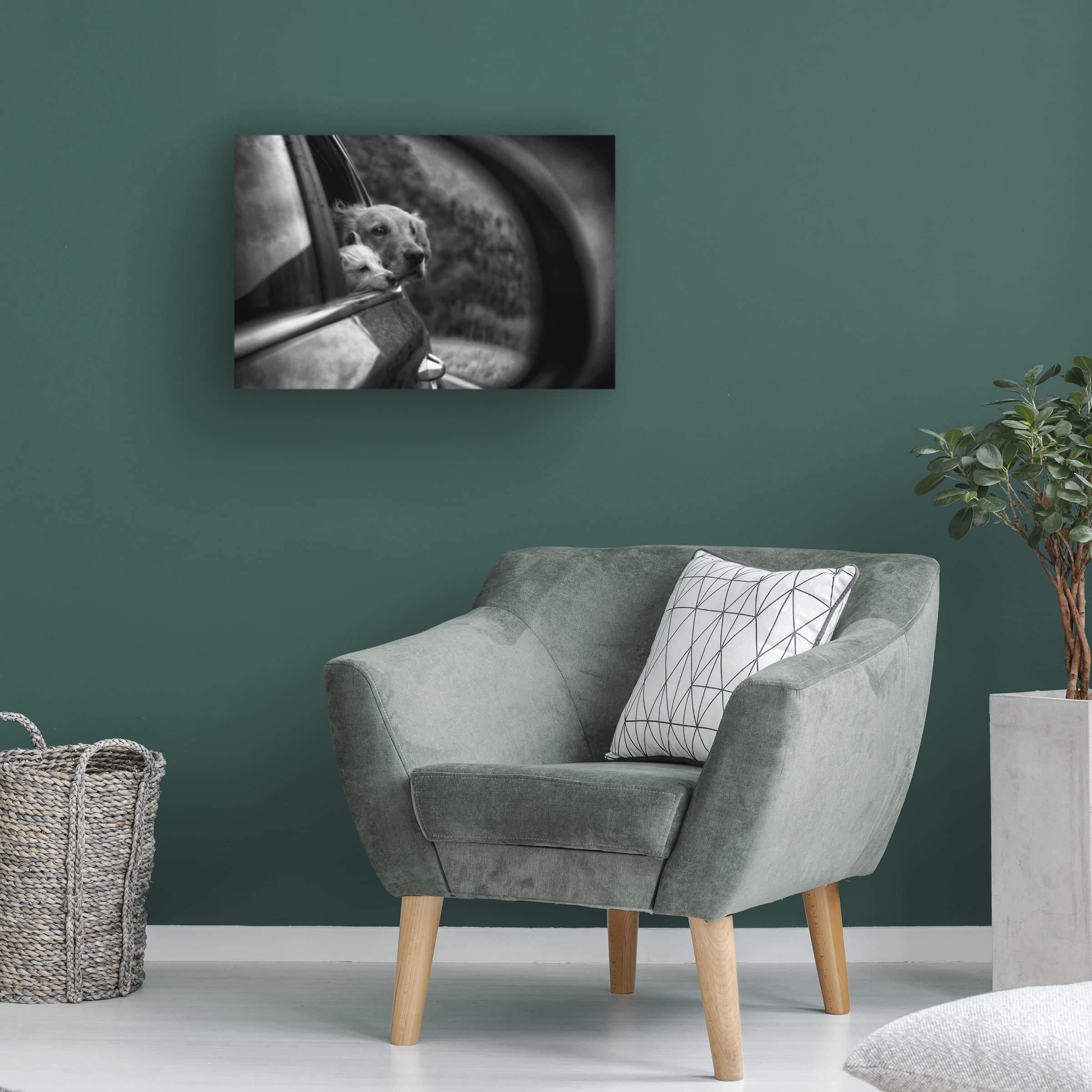Roxana Labagnara 'Roadtrip' Canvas Wall Art Print - Modern Landscape Painting for Living Room, Bedroom & Office Decor - Perfect Gift for Travel Lovers