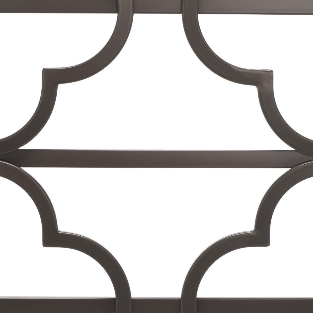 SAFAVIEH Home Collection Lucina Gunmetal Headboard for Full Size Bed - Modern Metal Bed Frame Headboard for Bedroom Decor, Perfect for Guest Rooms & Master Suites