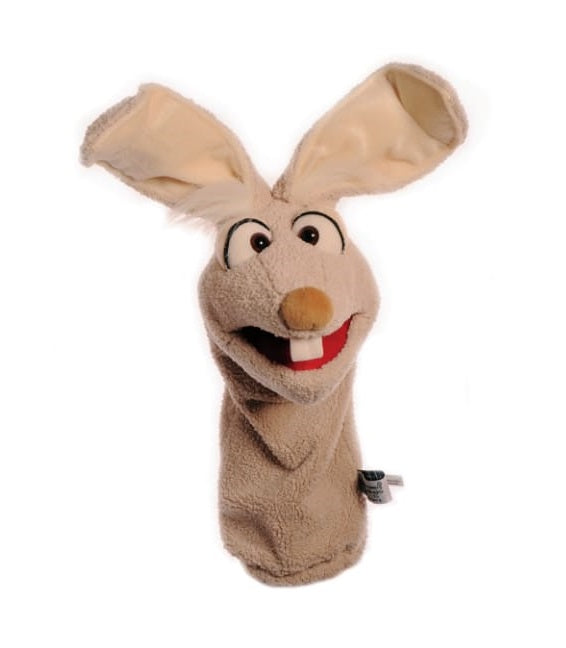 Jack the Hare Hand Puppet - 40cm Plush Animal Puppet for Kids, Storytelling & Interactive Play (Code 112) | Perfect for Classroom Activities, Puppet Shows & Family Entertainment