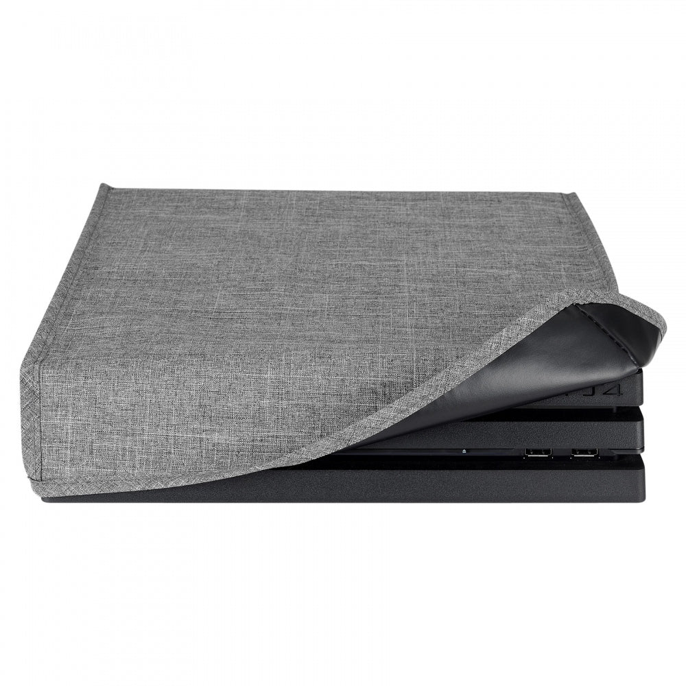 eXtremeRate Custom Gray Waterproof & Dustproof Protective Cover Sleeve for PS4 Pro Console - Durable Gaming Accessory for Enhanced Protection During Travel & Storage (Model: JYP4O0008GC)