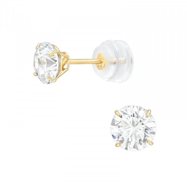 14K Gold Ear Studs for Women - Elegant and Hypoallergenic Stud Earrings for Everyday Wear | Perfect for Gifts, Parties, and Special Occasions
