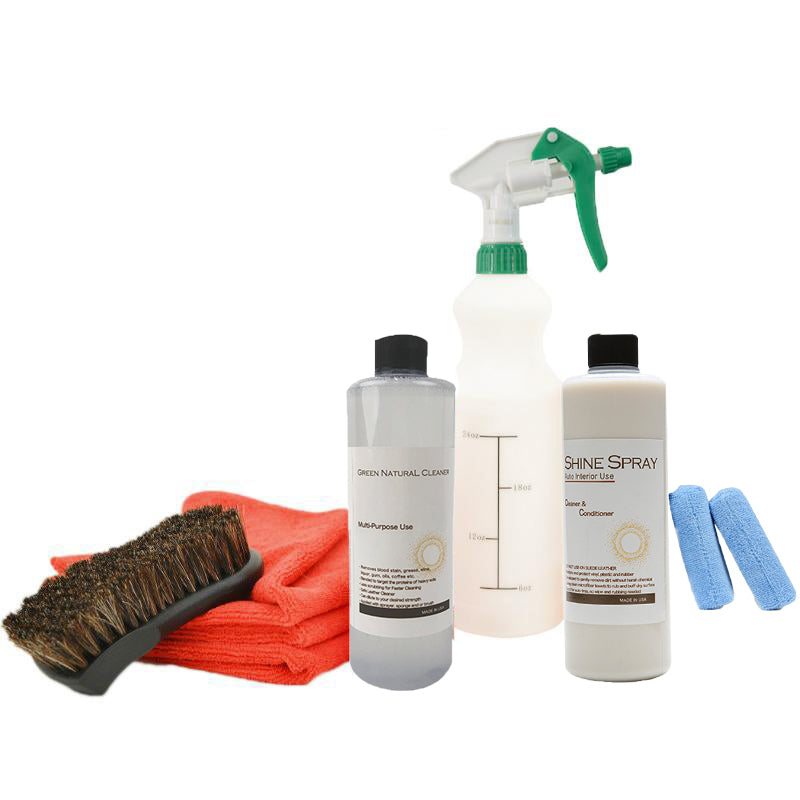 Premium Leather Cleaner & Conditioner Kit - Deep Cleaning & Protection for Car Interiors, Furniture, Handbags & More | Restores & Protects Genuine & Faux Leather
