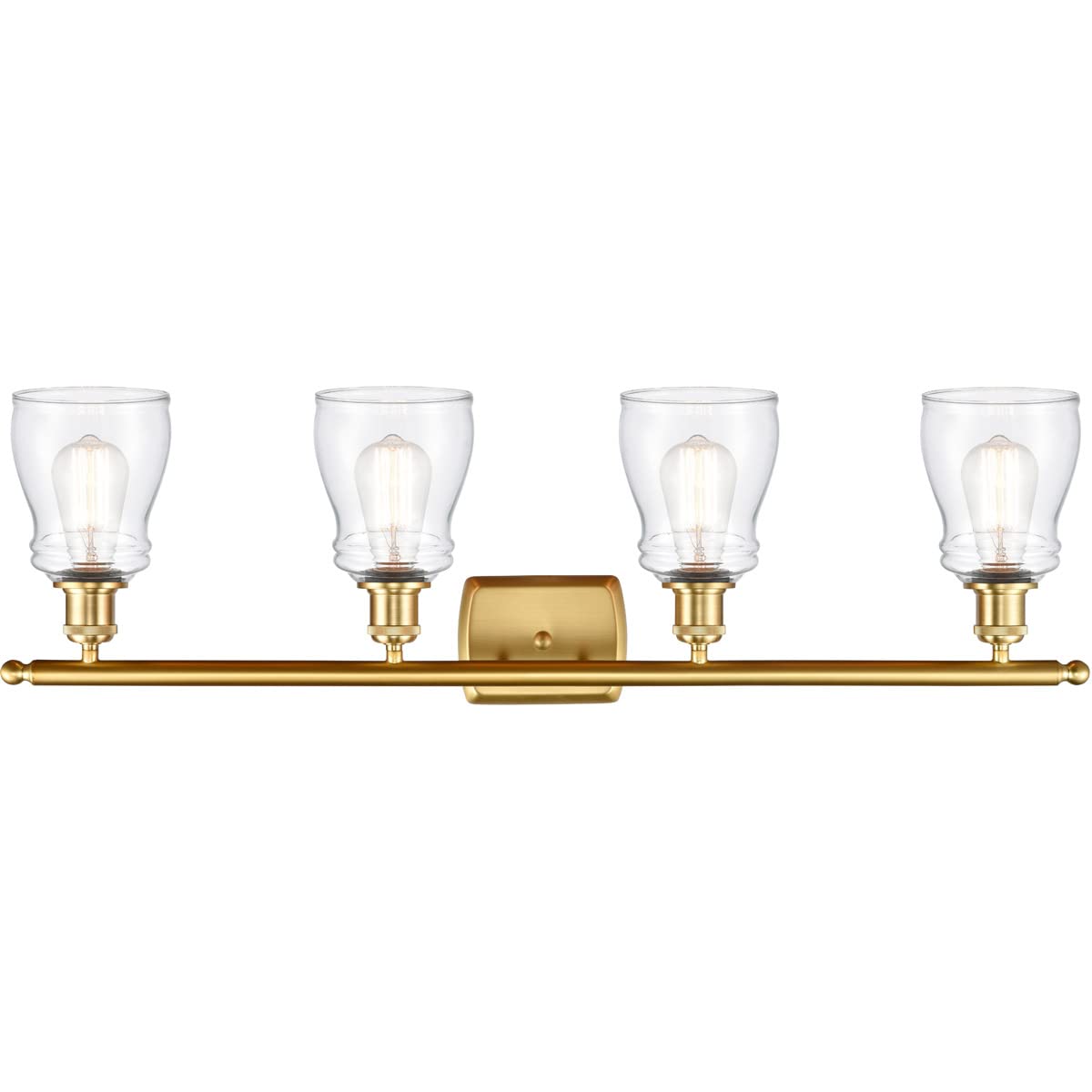 516-4W-SG-G392 LED Bare Bulb 1 Light Cord Set in Satin Gold Finish - Perfect for Pendant Lighting, DIY Lamps, and Home Decor Projects