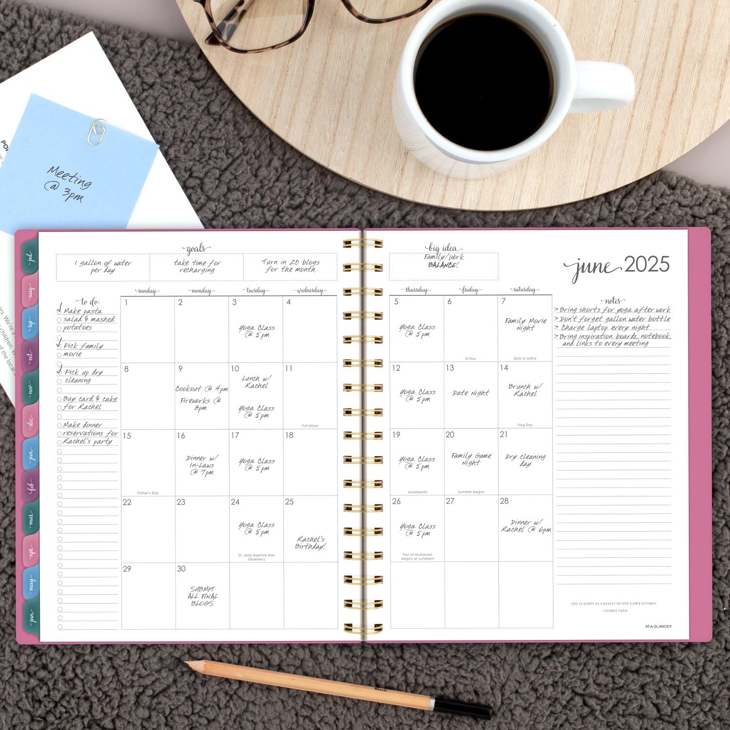 AT-A-GLANCE 2024-2025 Academic Planner - Weekly & Monthly Calendar, 7