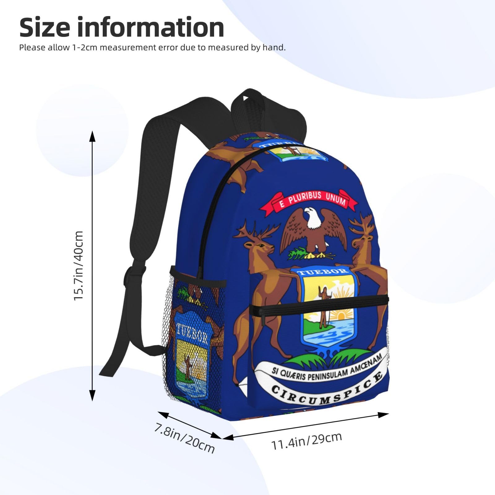 LSZJSGQ Polish Flag Print Casual Backpack for Women & Men - Lightweight Travel Daypack, Durable Gym Backpack, School Book Bag - Perfect for College, Hiking, Work Commute & Everyday Use