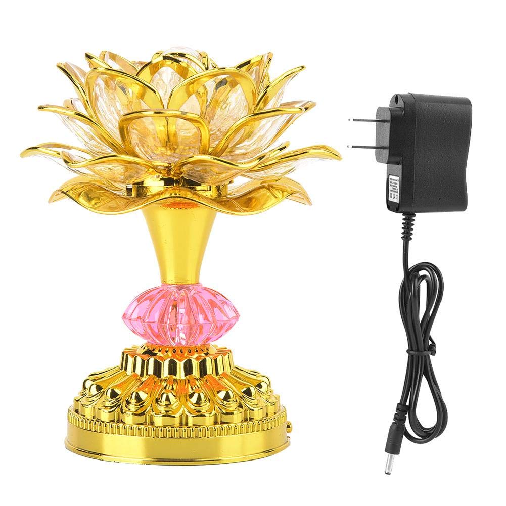 LED Multi-Color Lotus Buddha Lamp with 13 Buddhist Meditation Songs - Decorative Spiritual Lighting for Yoga, Meditation & Zen Home Decor