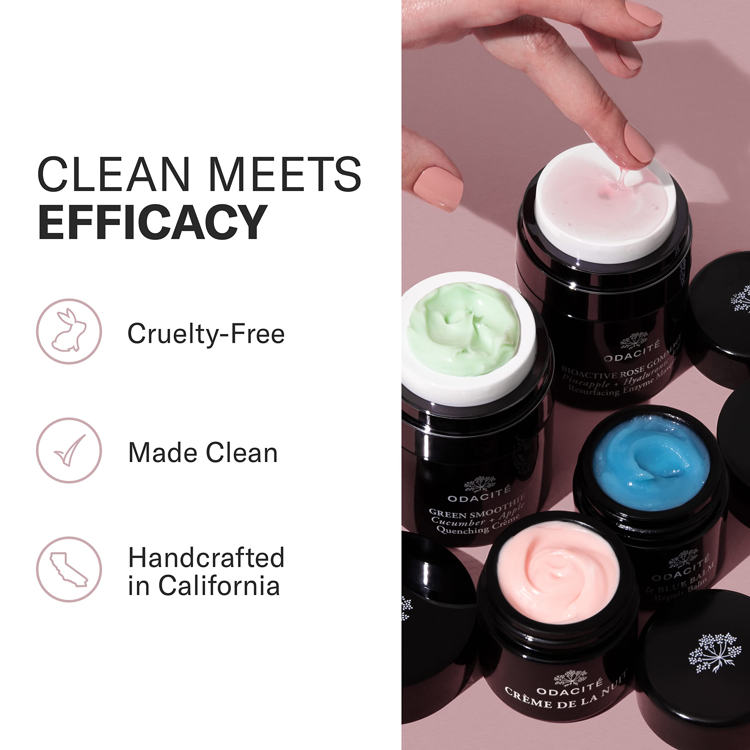 Odacité Black Mint Activated Charcoal & Rhassoul Clay Facial Cleanser - Deep Cleansing Foam Face Wash for Oily & Acne-Prone Skin - Gentle Exfoliating & Oil Control - 3.38 fl oz | Perfect for Daily Skincare Routine & Travel Size