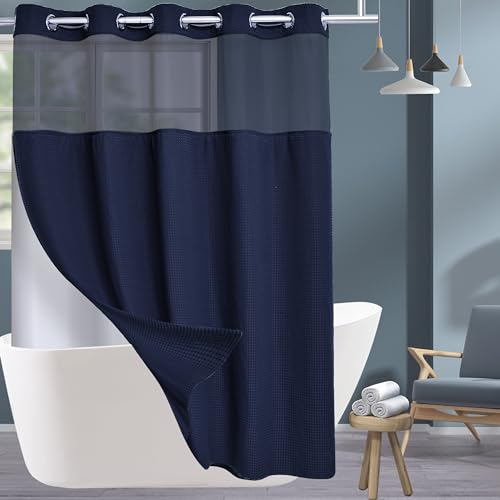 Waffle-navy Blue