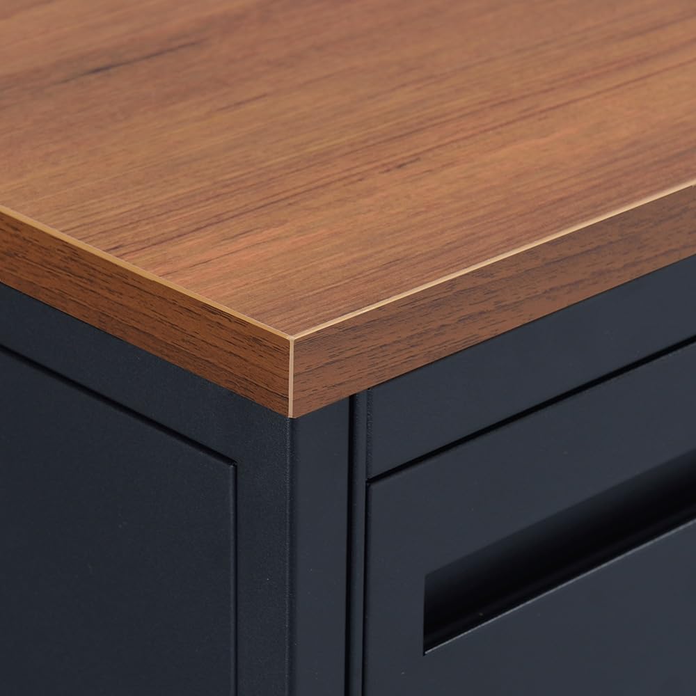 NBF Signature Series Carbon L-Shaped Desk - 66