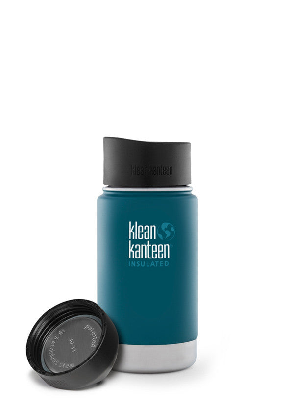 Klean Kanteen 12oz (355mL) Vacuum Insulated Wide Mouth Stainless Steel Water Bottle - Perfect for Hiking, Camping & Outdoor Activities