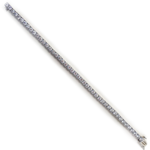 14K White Gold Diamond Bracelet for Women - Elegant & Dainty Tennis Bracelet - Perfect for Weddings, Anniversaries & Special Occasions