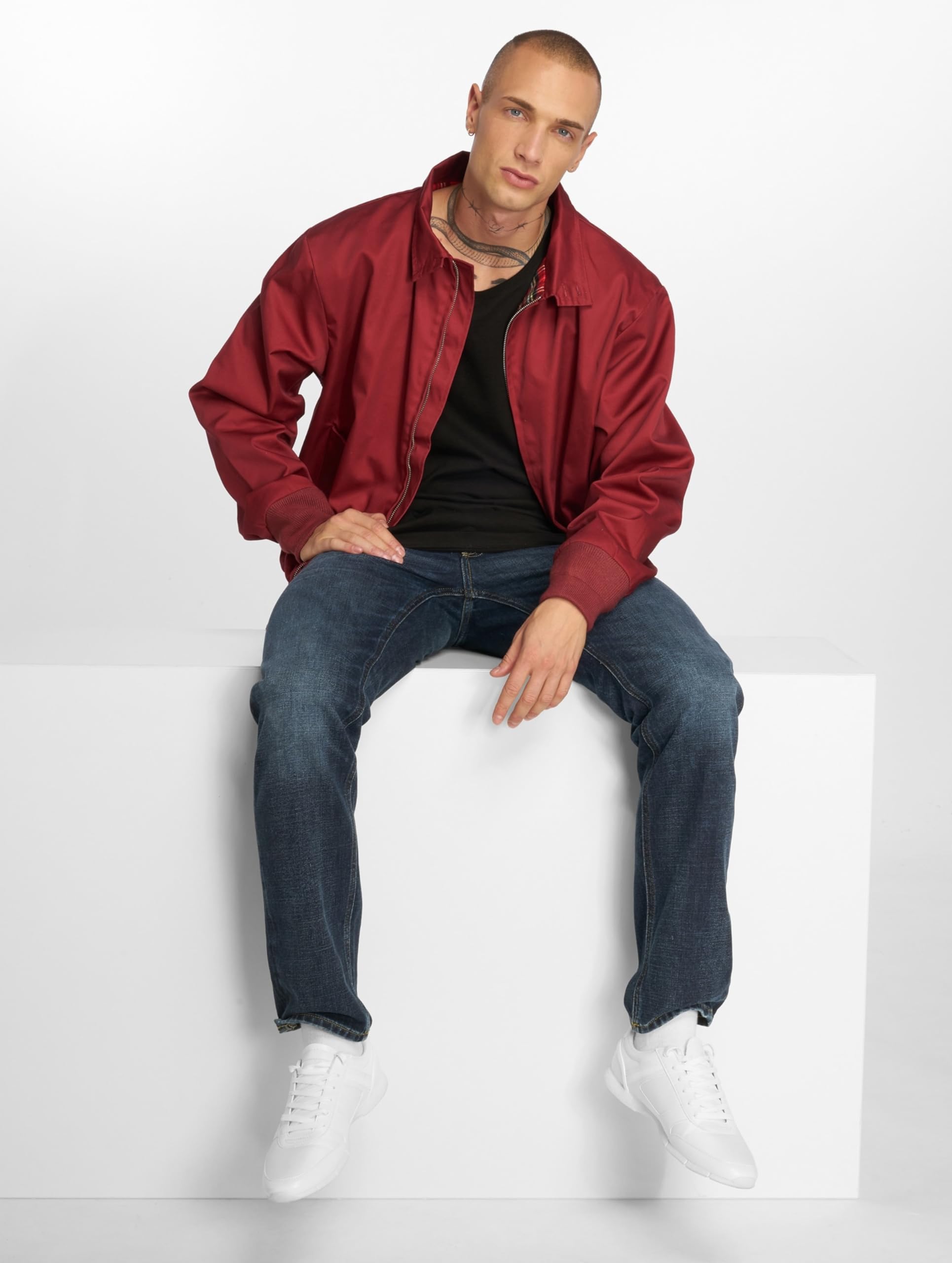 Men's Classic Harrington Jacket - Lightweight Water-Resistant Windbreaker for Casual & Outdoor Wear | Perfect for Spring, Fall & Travel