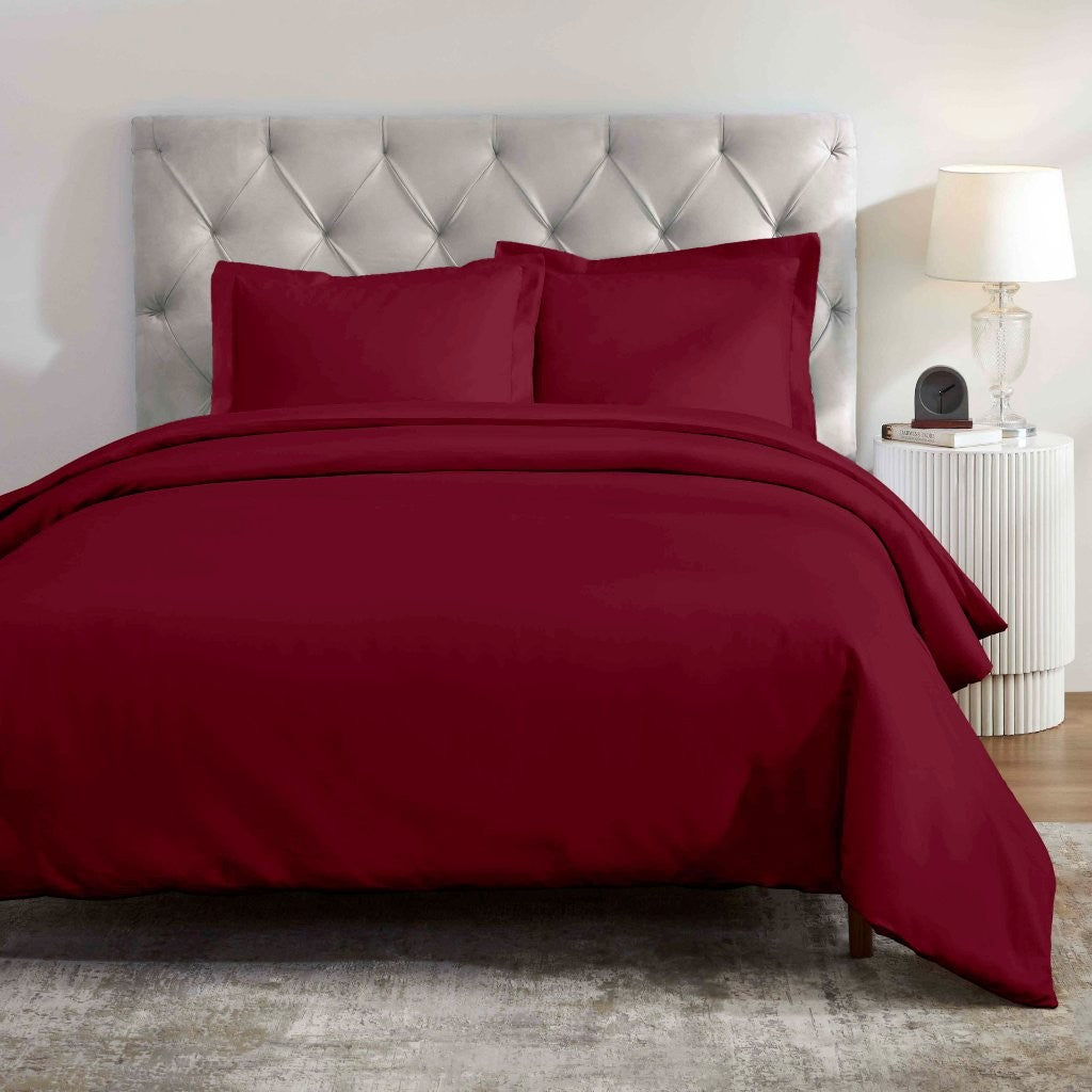 Luxury 1200 Thread Count Egyptian Cotton Duvet Cover Set - King Size, Soft Breathable Bedding for Hotel & Home Use