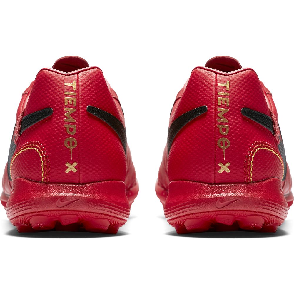 Nike Lunar LegendX 7 Pro 10R TF Turf Soccer Shoes - Men's Artificial Grass Football Cleats in University Red for Indoor & Outdoor Training Matches