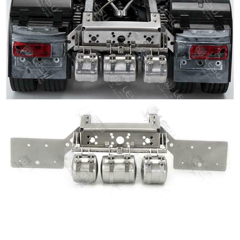 1/14 LESU Metal Protective Cover Pedal Set for Tractor Truck Dumper - Heavy Duty Toolbox Guardboard & Taillight Air Tank Accessories - Perfect for RC TAMIYA Model Cars and DIY Construction Projects