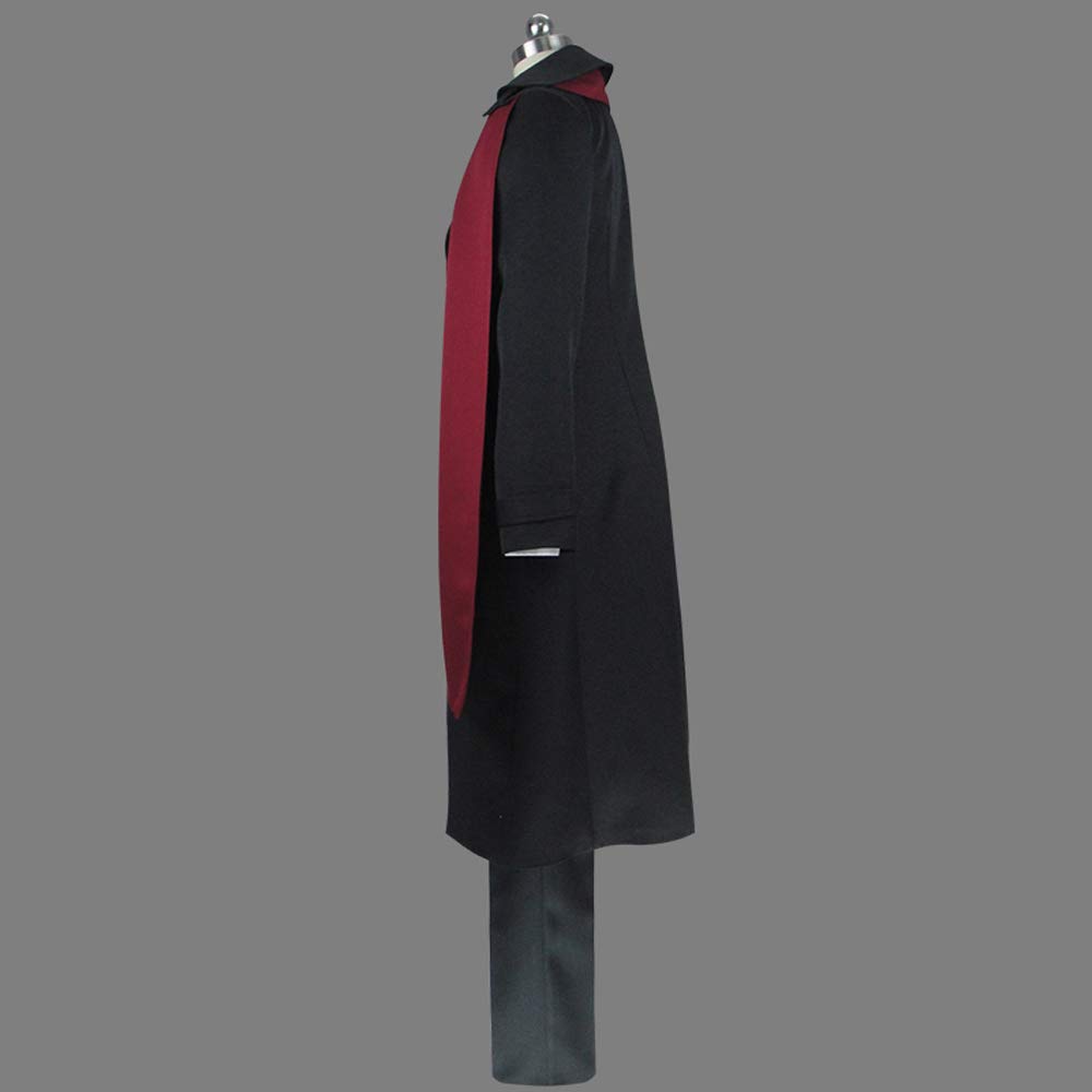 Bungo Stray Dogs Mori Ogai Cosplay Costume - Anime Uniform for Men (XXS) Black & Red | Perfect for Conventions, Halloween & Cosplay Events