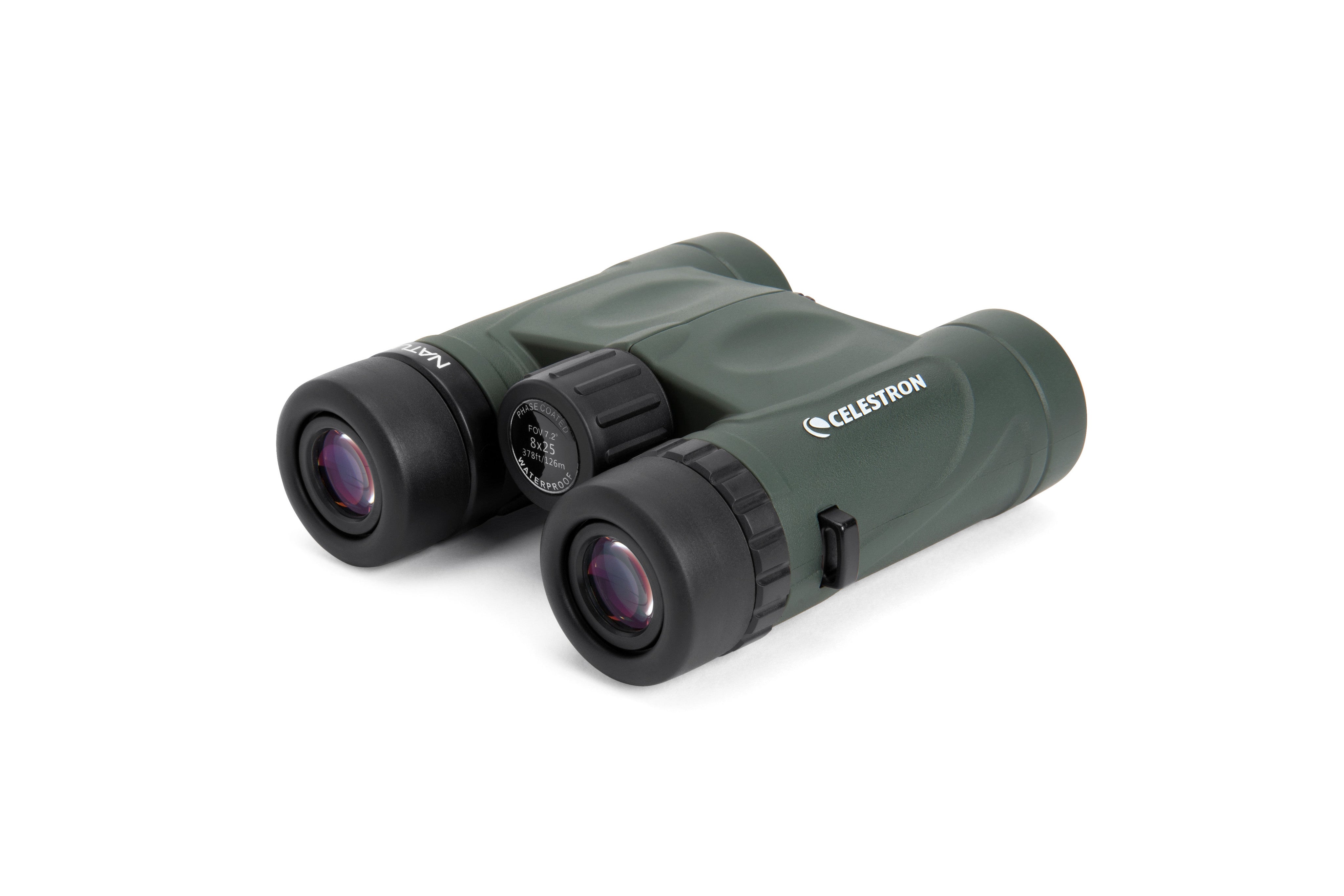 Nature DX 8x25mm Compact Roof Prism Binoculars - Lightweight & Waterproof for Bird Watching, Hiking, Travel & Outdoor Adventures